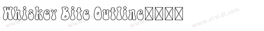 Whiskey Bite Outline字体转换